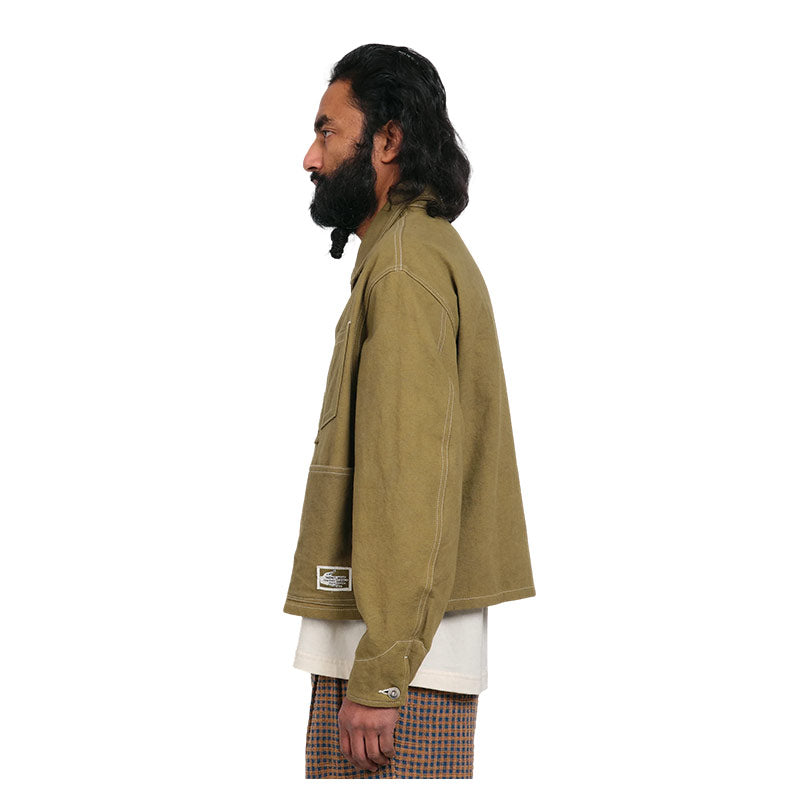 STORY MFG. | Post Jacket Olive Wonky-Wear