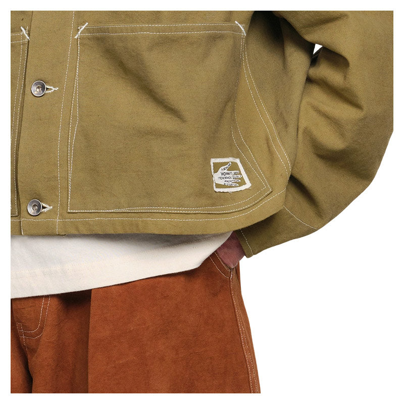 STORY MFG. | Post Jacket Olive Wonky-Wear