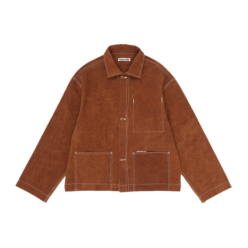 STORY MFG. | Sot Jacket Brown Wonky-Wear
