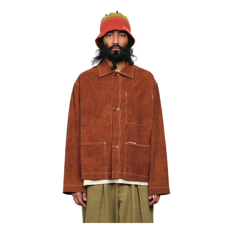 STORY MFG. | Sot Jacket Brown Wonky-Wear