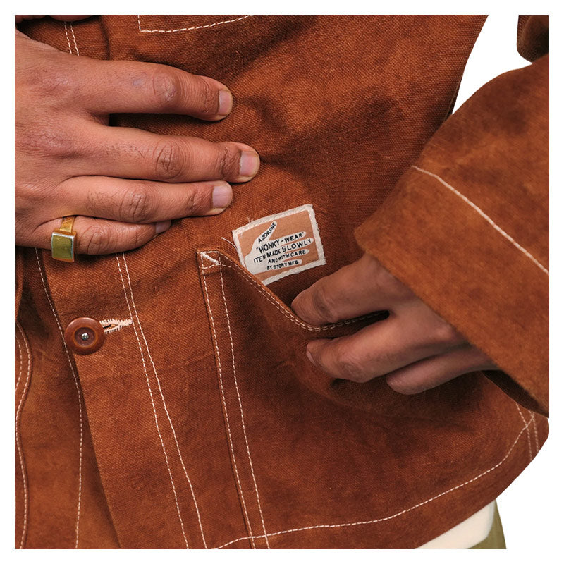STORY MFG. | Sot Jacket Brown Wonky-Wear
