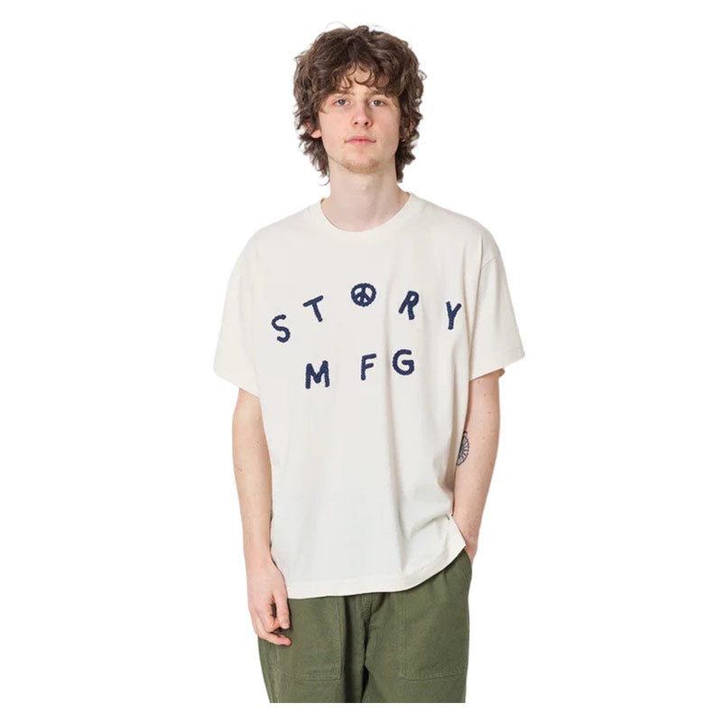STORY MFG. | Grateful Tee SS Crochet Peace