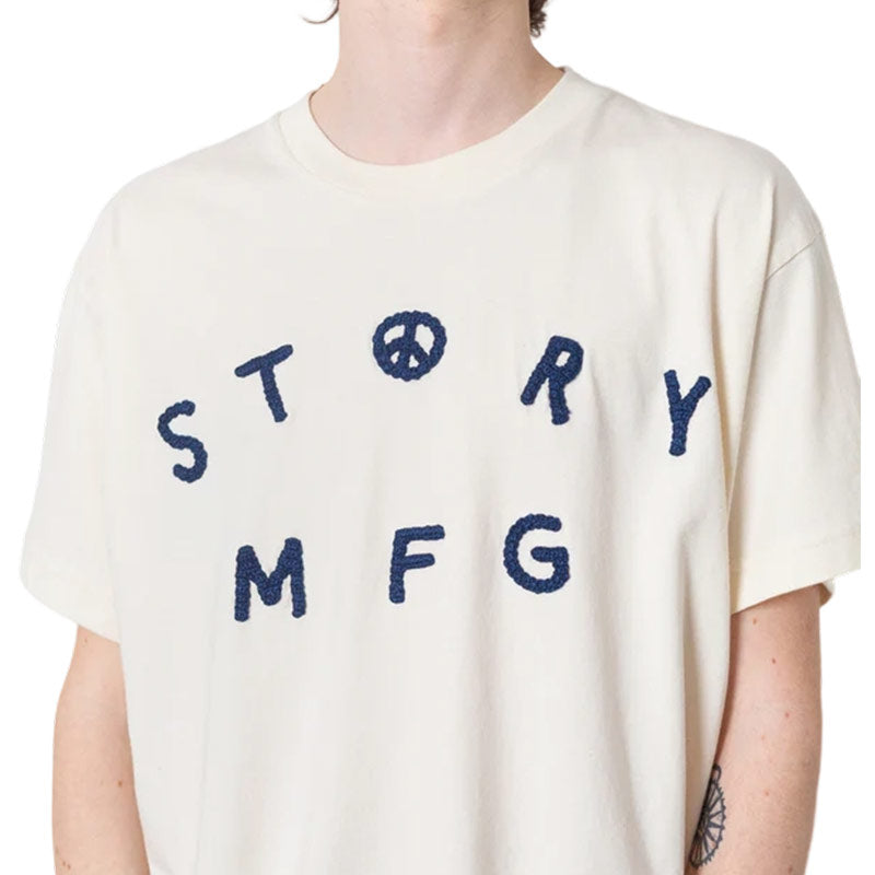 STORY MFG. | Grateful Tee SS Crochet Peace