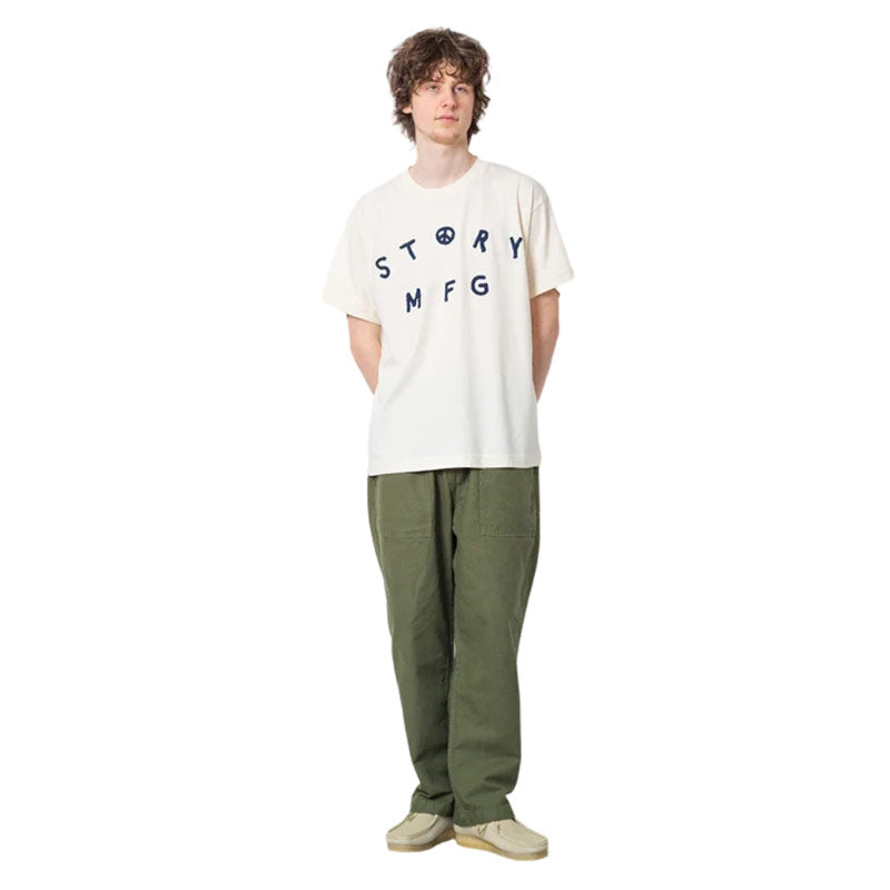 STORY MFG. | Grateful Tee SS Crochet Peace