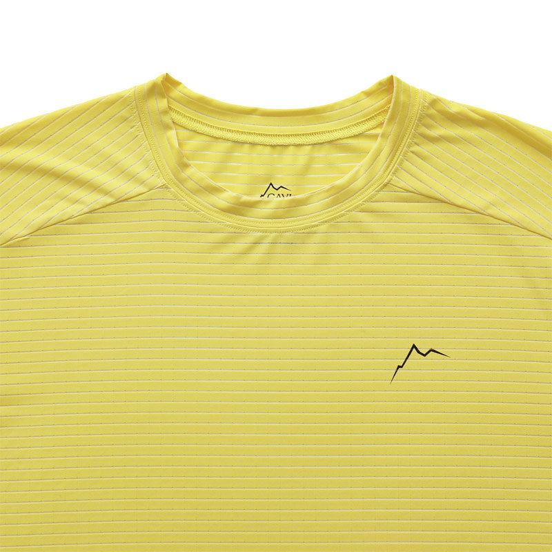 CAYL x Stripe Logo Short Sleeve Tee Yellow