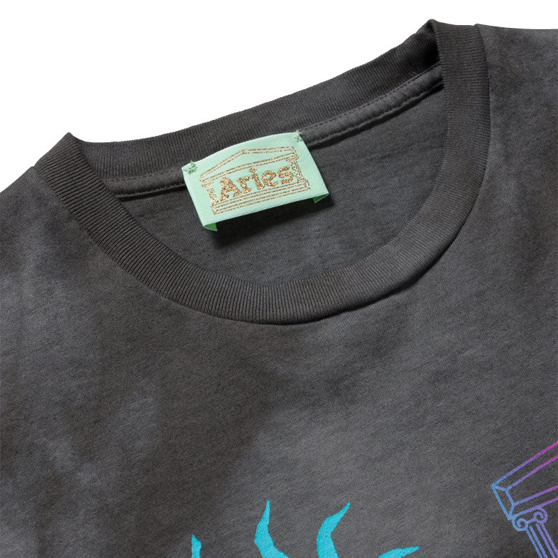 ARIES | Grunge Happy Dude S/S Tee Grey