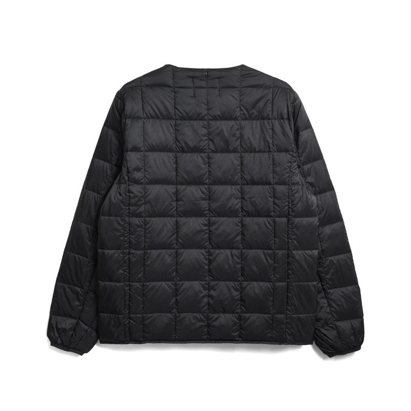 TAION Crew Neck Button Down Jacket Black