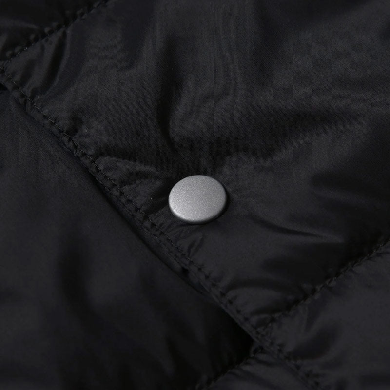 TAION Crew Neck Button Down Jacket Black