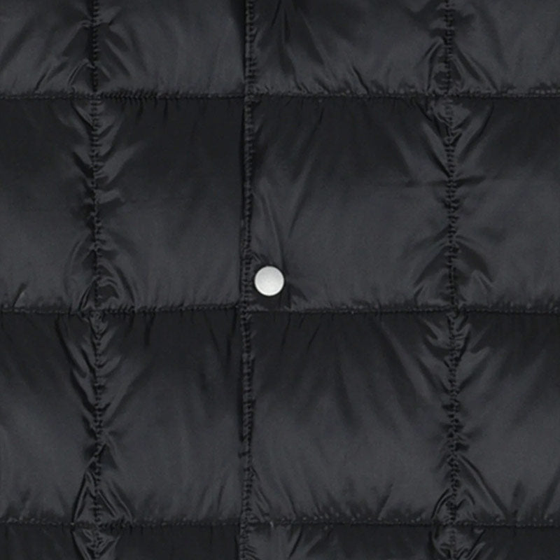 TAION Crew Neck Button Down Jacket Black