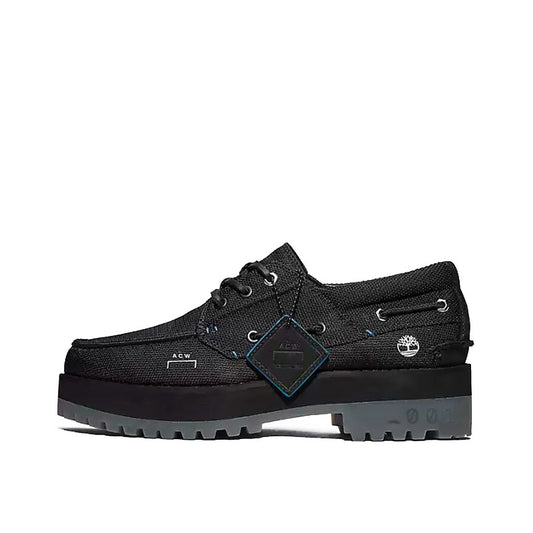 Timberland Women's Future 73 3eye Boat Shoes Black x A-COLD-WALL*