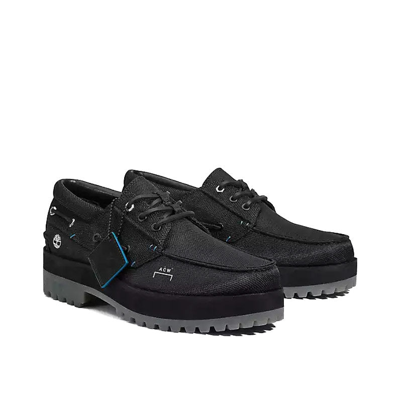 Timberland Women's Future 73 3eye Boat Shoes Black x A-COLD-WALL*