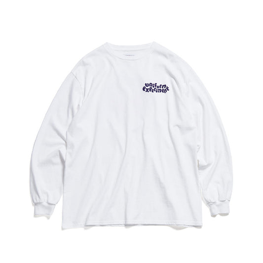 UNIFORM EXPERIMENT Insane L/S Baggy Tee* White(Strawberry)
