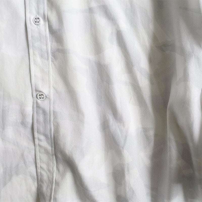 White Mountaineering Woven Camouflage Shirt Light Gray