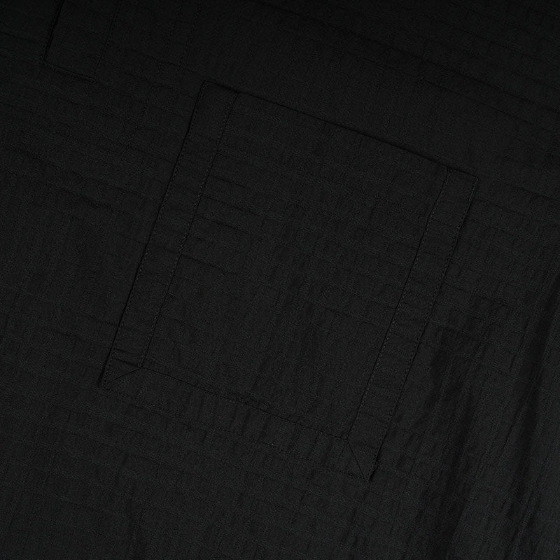 White Mountaineering Woven Jacquard Mesh Pullover Shirt Black