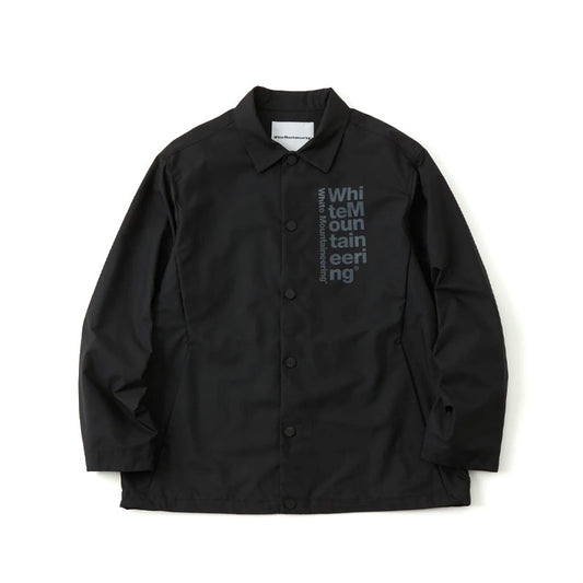White Mountaineering Woven Twill Coach Jacket Black