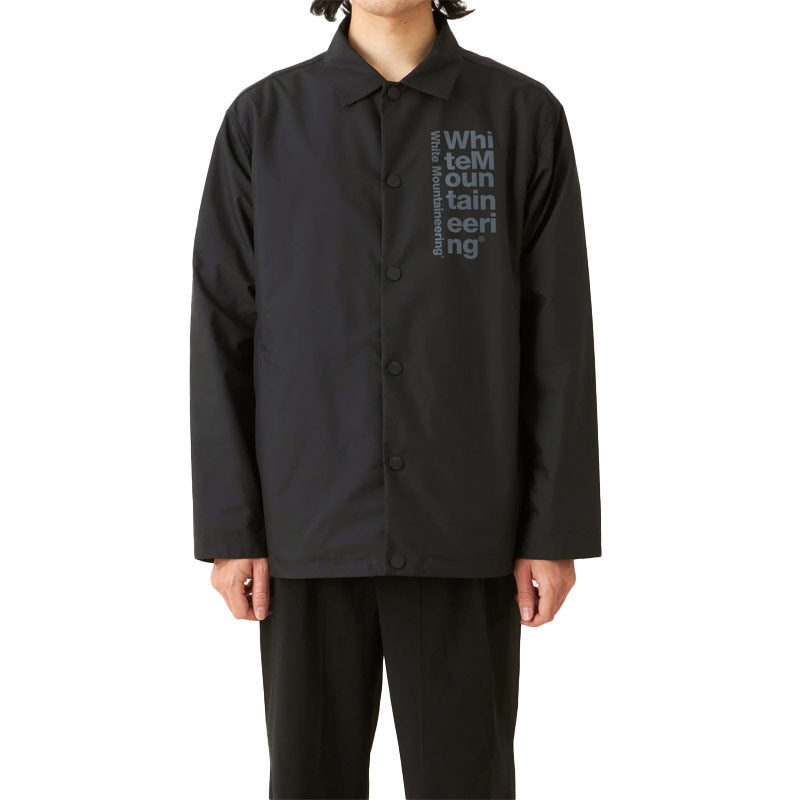 White Mountaineering Woven Twill Coach Jacket Black