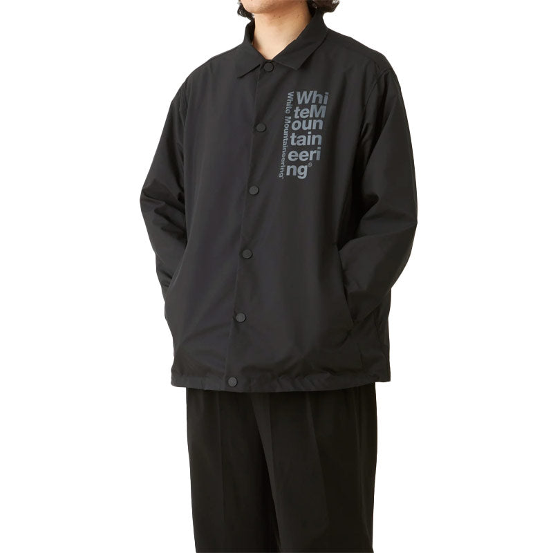 White Mountaineering Woven Twill Coach Jacket Black