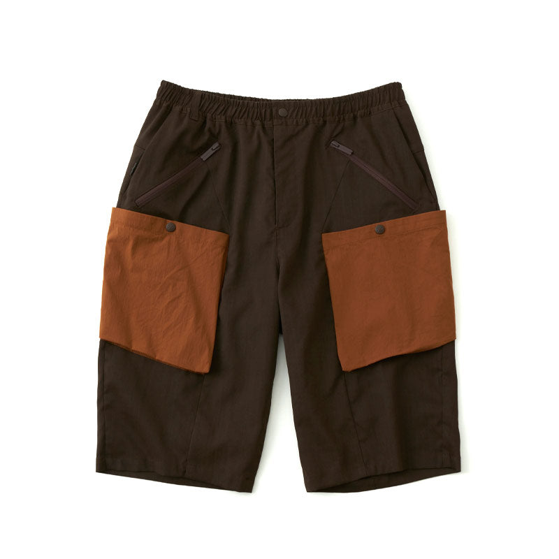 White Mountaineering Woven Stretch Cargo Short Pants Brown