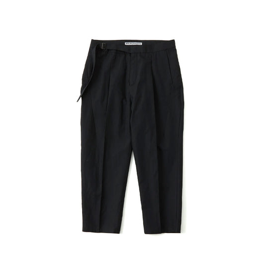 White Mountaineering Woven 1Tuck Tapered Pants Black