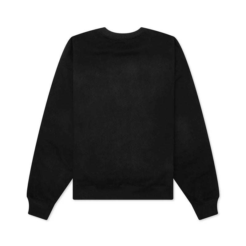 Beaded Sun Crewneck Worn Black