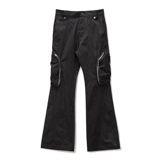 Wide Backzip Cargos Black