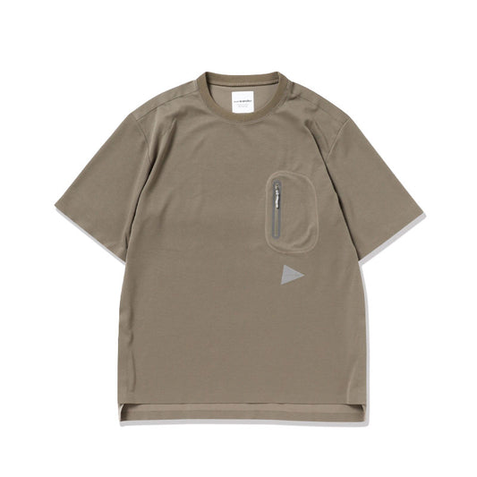 AND WANDER | Seamless S/S Tee Beige