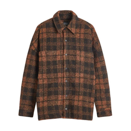Plaid Padded Shirt Saffron