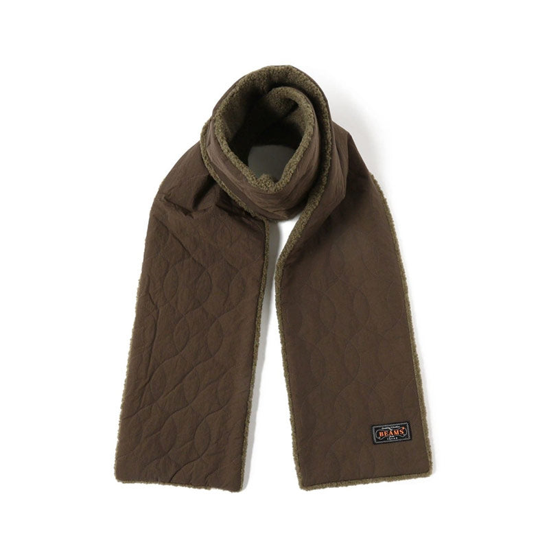 BEAMS PLUS | Muffler Boa Quilt Scarves Olive