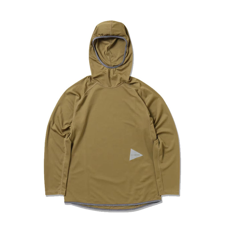 And Wander | Dry Jersey Ls Hoodie Beige