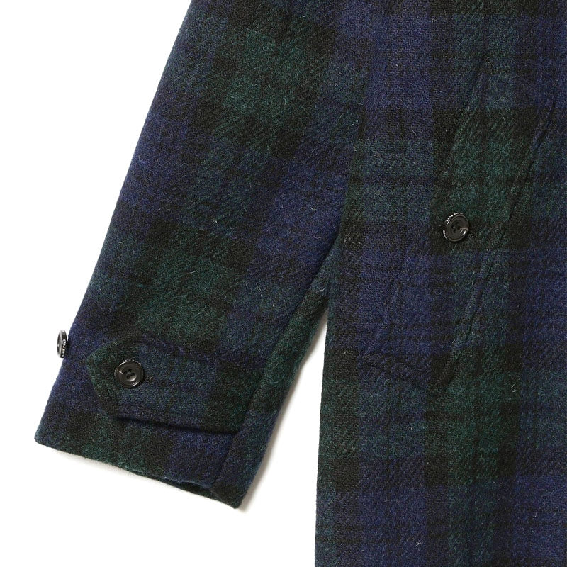 BEAMS PLUS | Bal Collar Coat Harris Tweed Black Watch