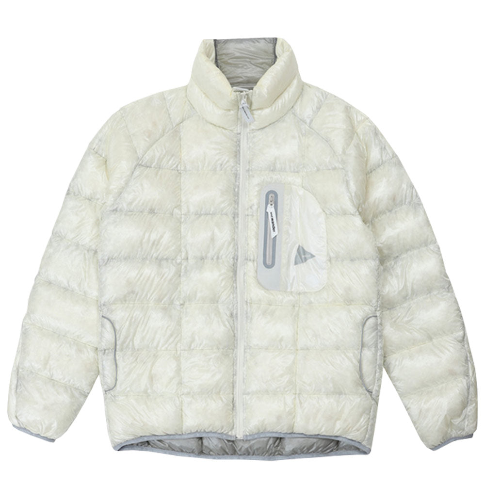 AND WANDER | Diamond Stitch Down Jacket Off White