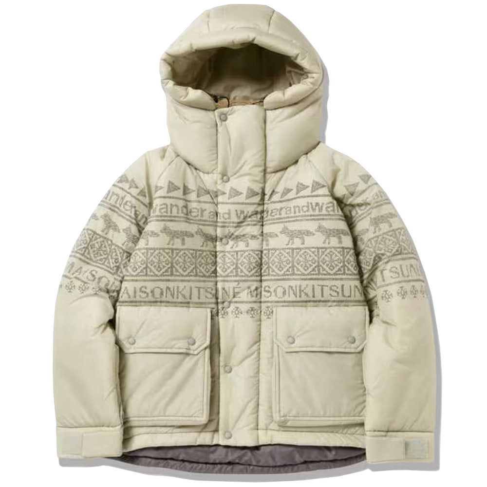 AND WANDER | AND WANDER x Maison Kitsuné Nordic Borderinsulation Jacket Light Beige