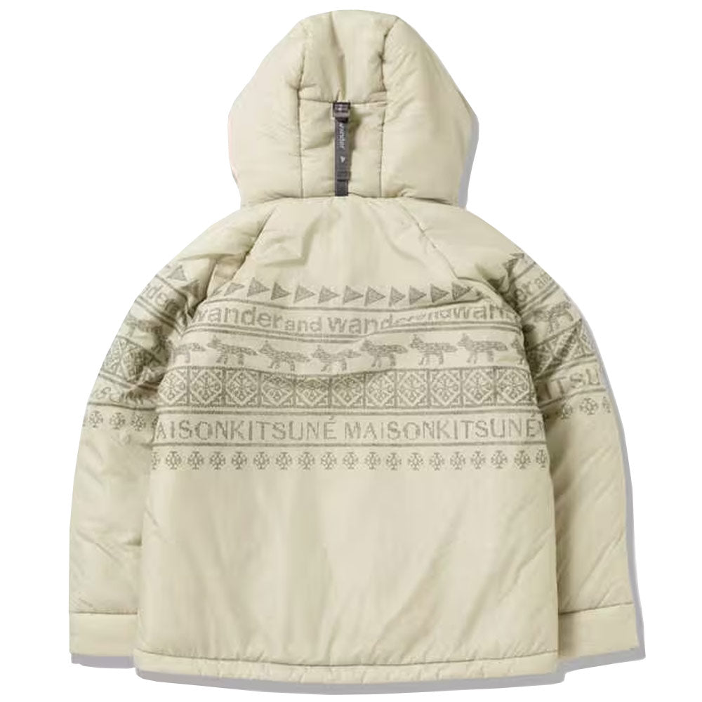 AND WANDER | AND WANDER x Maison Kitsuné Nordic Borderinsulation Jacket Light Beige