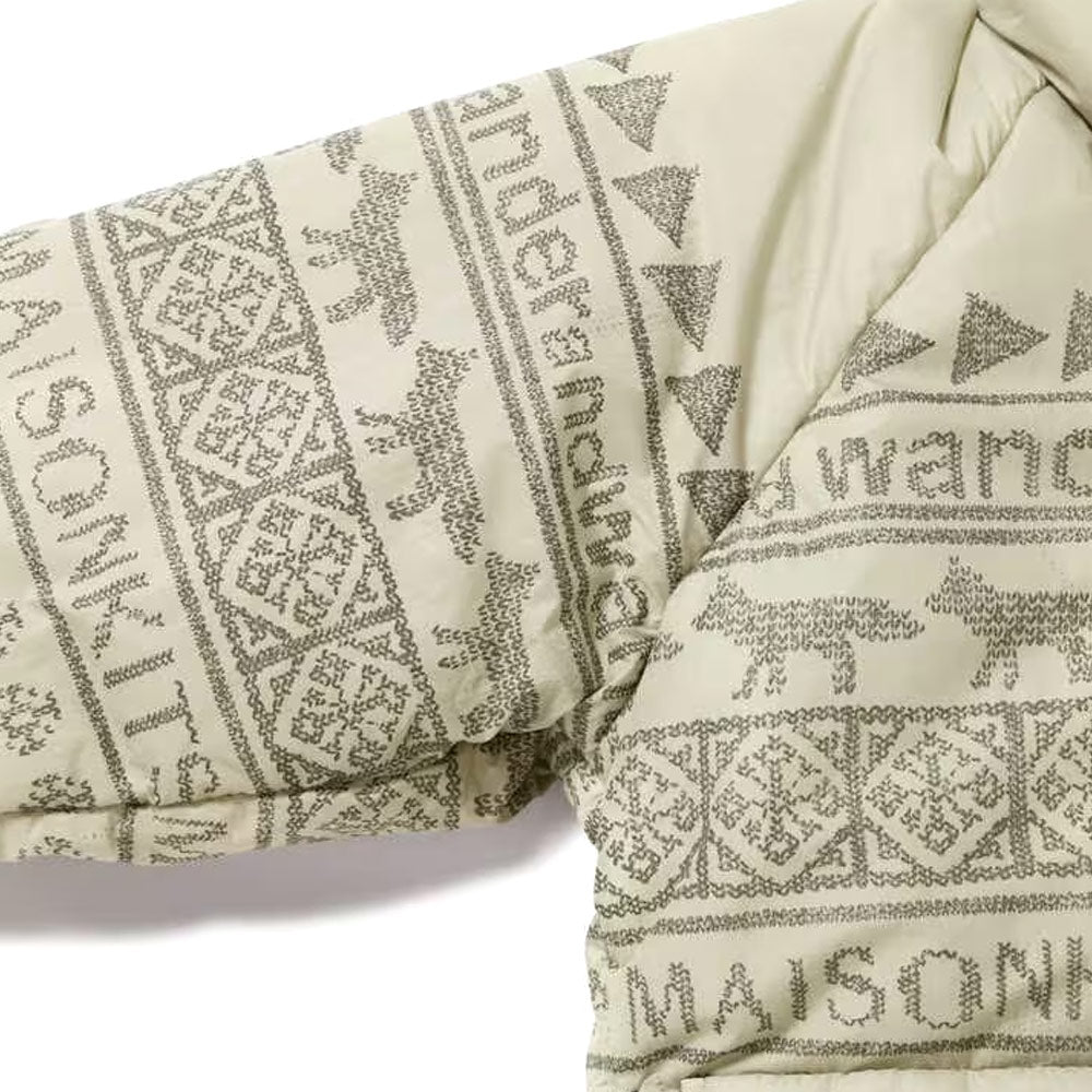 AND WANDER | AND WANDER x Maison Kitsuné Nordic Borderinsulation Jacket Light Beige