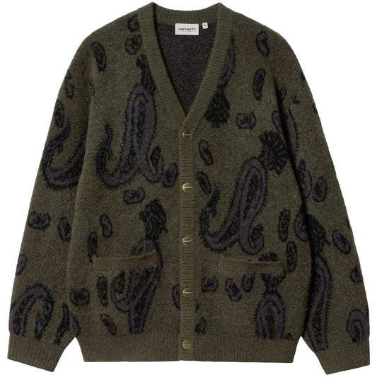 CARHARTT WIP | Medford Cardigan Paisley Jacquard / Plant