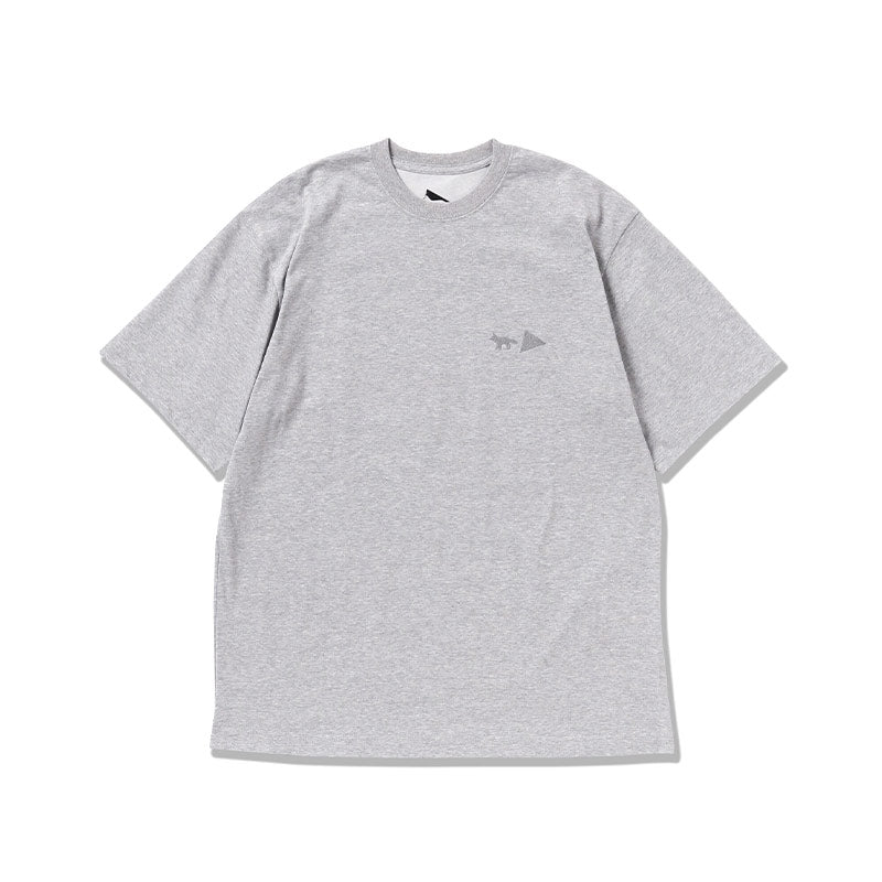 AND WANDER | AND WANDER x Maison Kitsune Dry Cotton Tee Mountain Gray