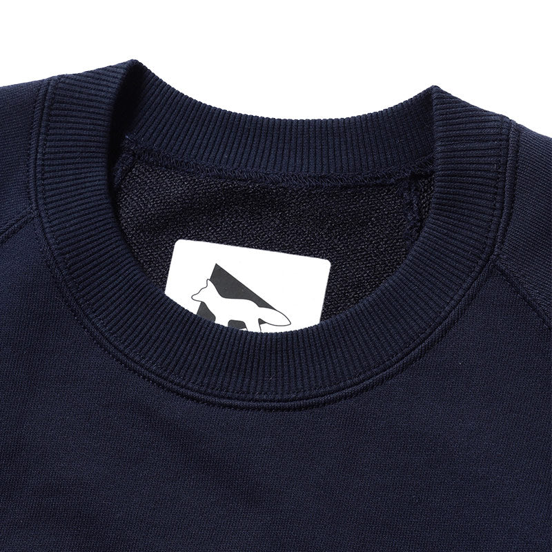 AND WANDER | AND WANDER x Maison Kitsune Dry Cotton Sweatshirt Navy