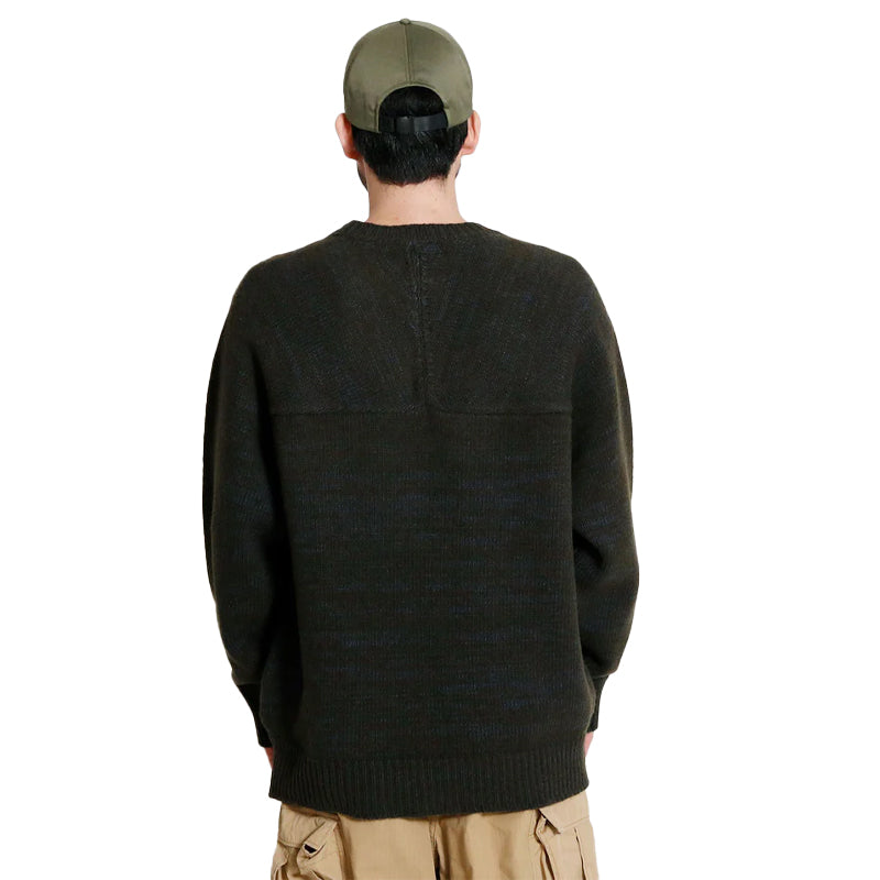 NANAMICA Crew Neck Sweater Khaki