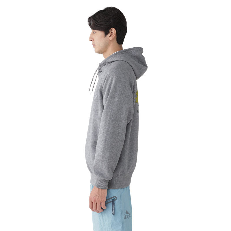 AND WANDER | AND WANDER x Maison Kitsune Dry Cotton Sweathoodie Gray