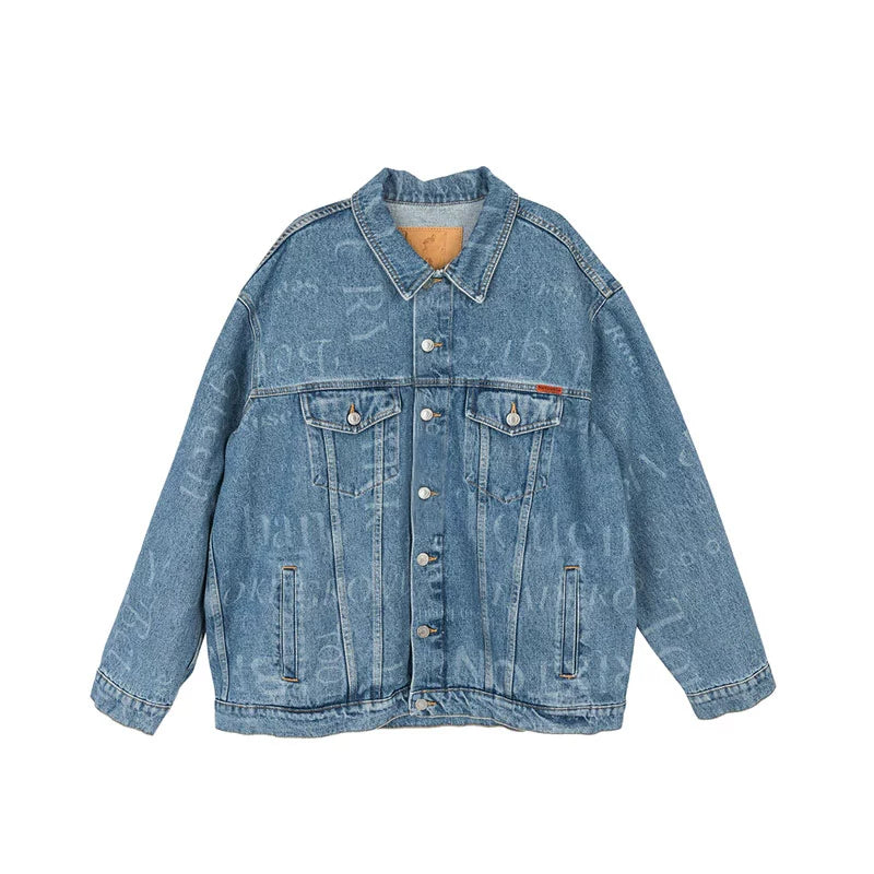 MARTINE ROSE Woven Oversized Denim Jacket Blue Streetnames