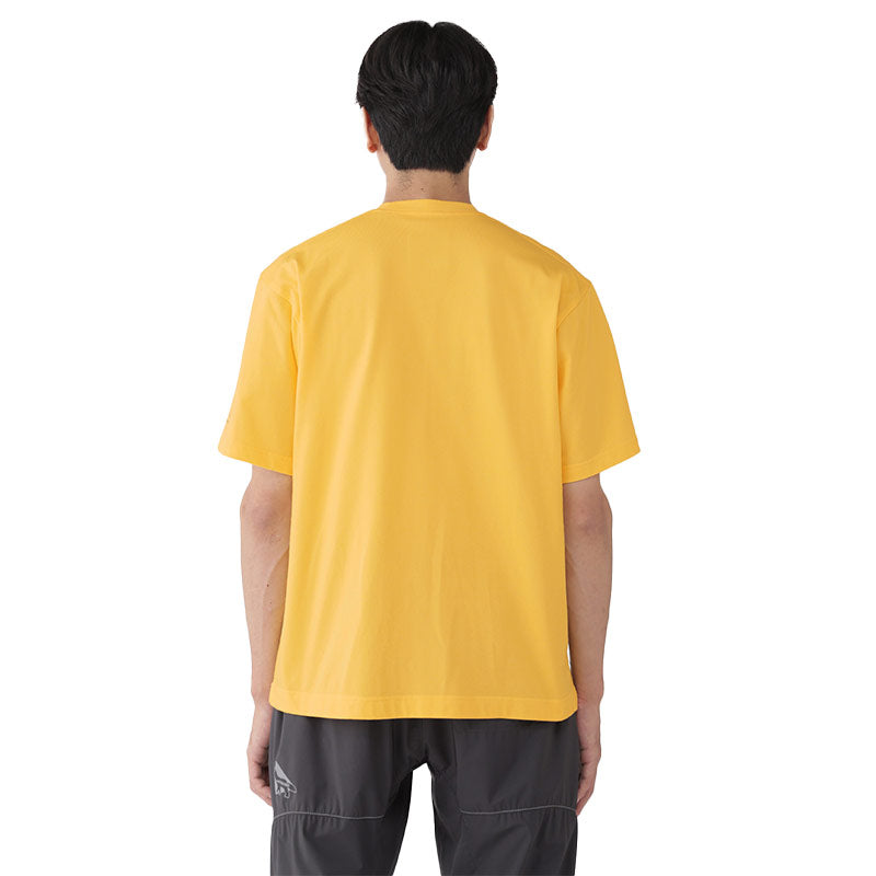 AND WANDER | AND WANDER x Maison Kitsune Dry Cotton T Triangle Yellow