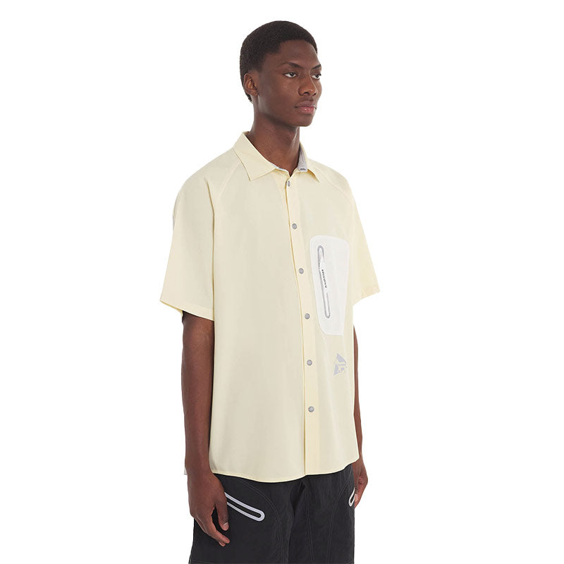 And Wander | AND WANDER x Maison Kitsune Hiking Shirt Yellow