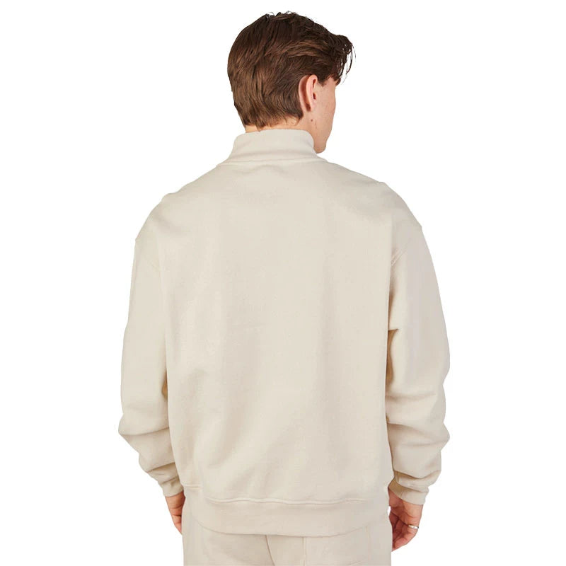 MUSEUM OF PEACE & QUIET Wordmark Quarter Zip Sand