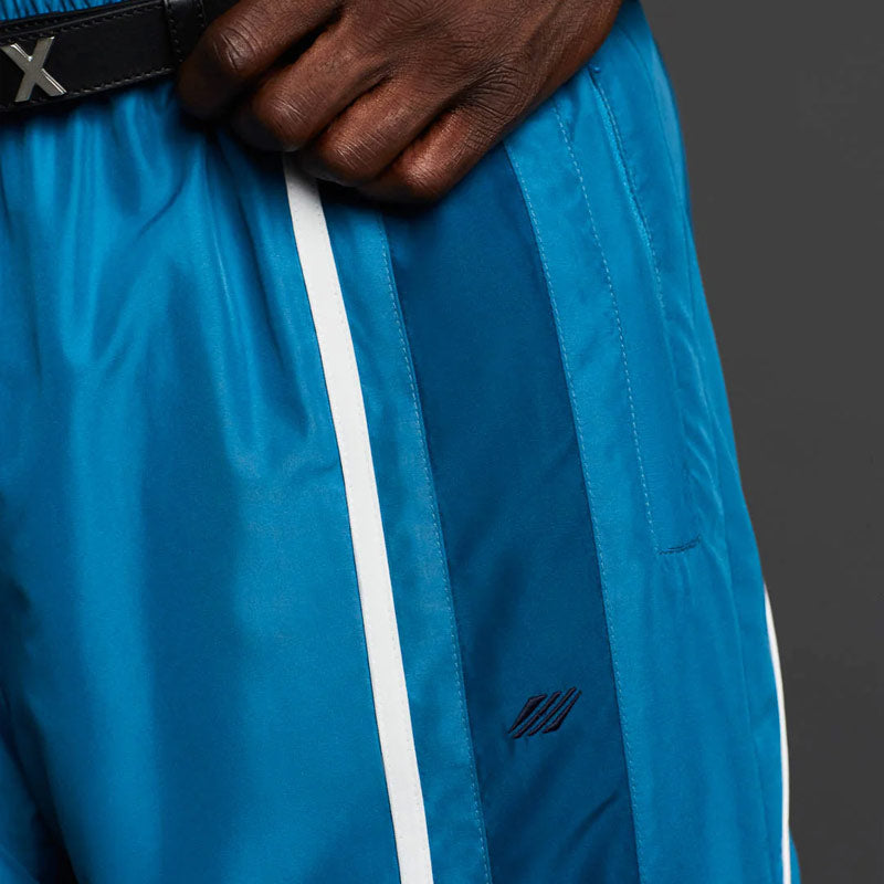MARTINE ROSE Woven Panelled Trackpant Teal / White