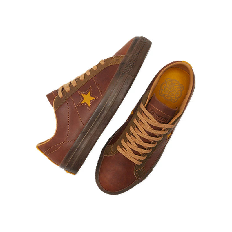 CONVERSE | One Star Pro Sneakers Brown / Yellow / Hidden Trail