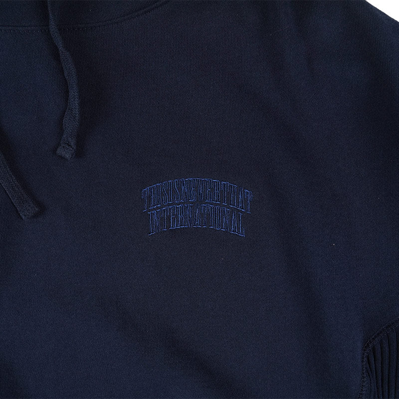 THISISNEVERTHAT Paneled Hoodie Navy