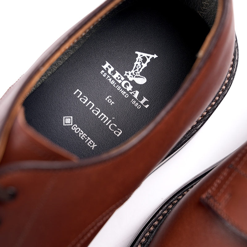 NANAMICA GORE-TEX Plain Toe Shoes x REGAL Brown