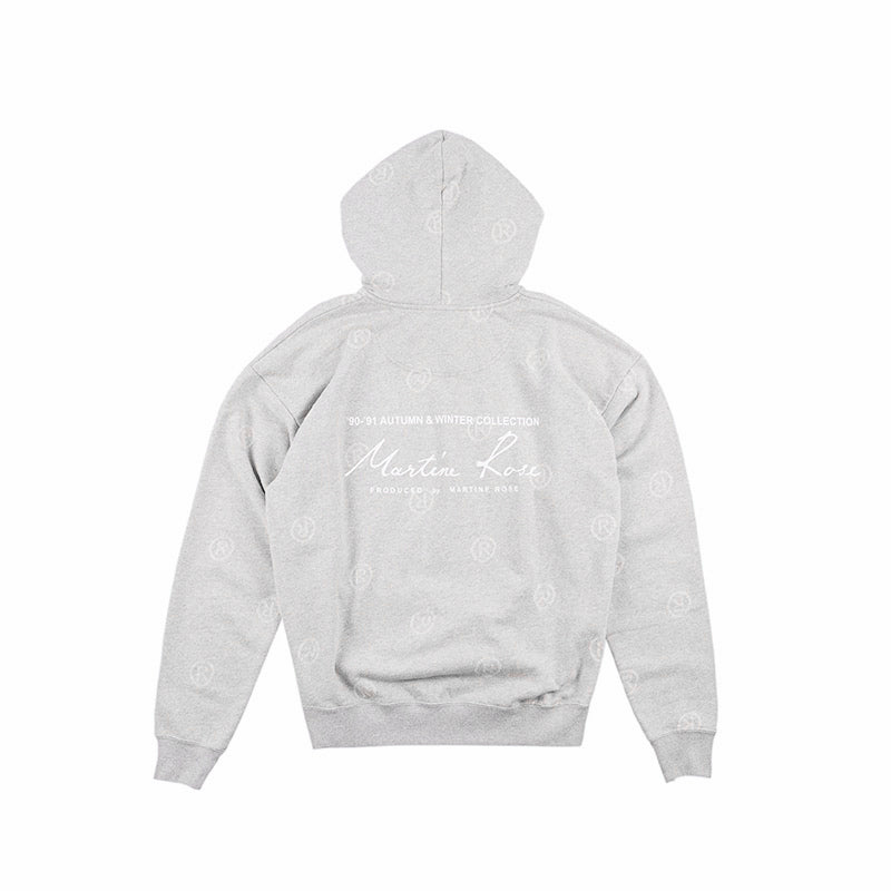 MARTINE ROSE CLASSIC HOODIE Grey Marl
