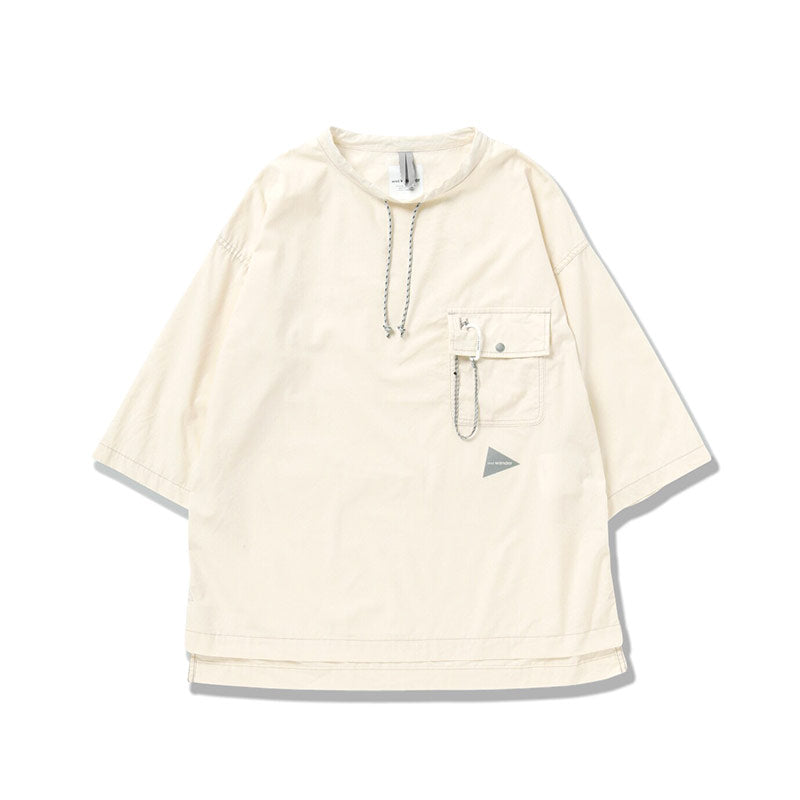AND WANDER | Dry Ripstop Long Pullover Off White
