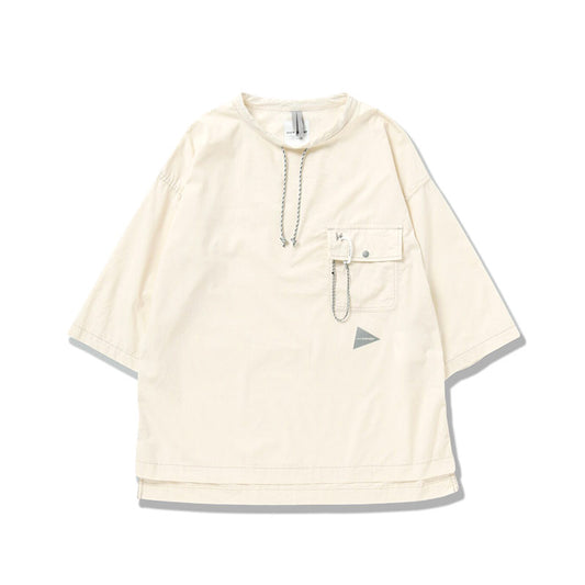 AND WANDER | Dry Ripstop Long Pullover Off White